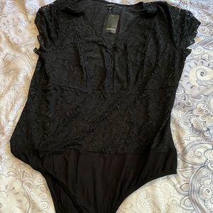 Black lace bodysuit